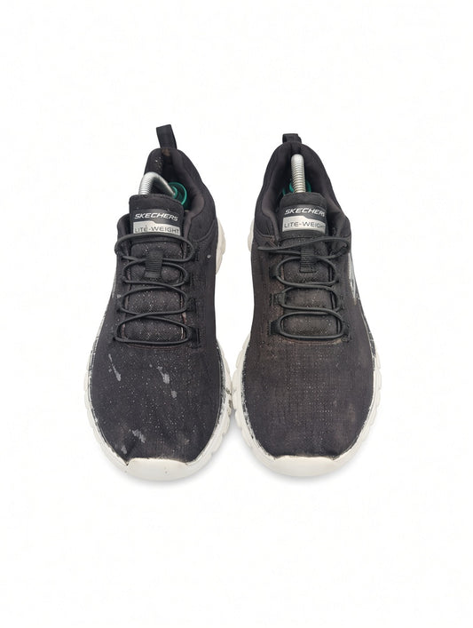 Skechers Memory Foam Walking Sneakers – Black/White