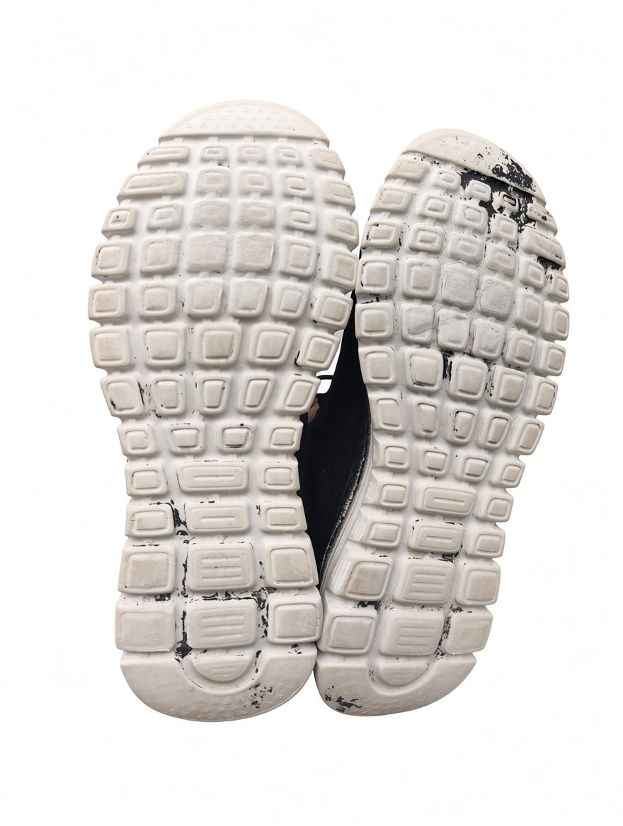 Skechers Memory Foam Walking Sneakers – Black/White