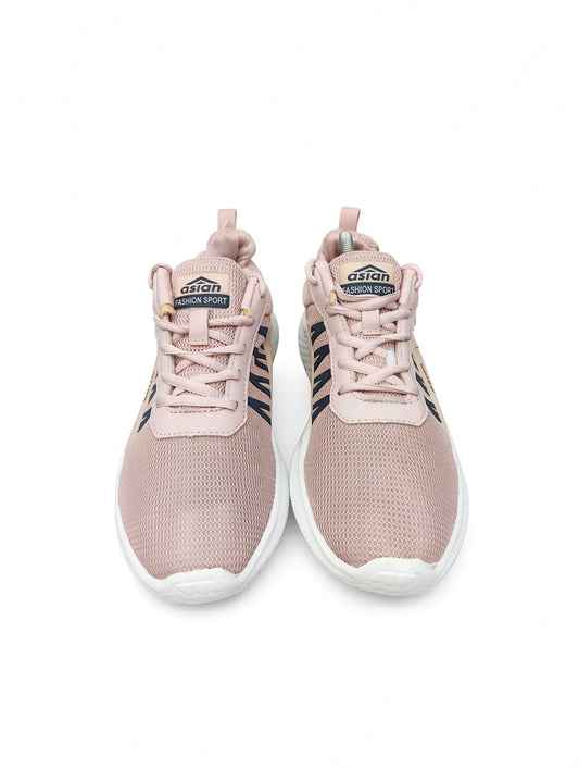 Asian Pink Mesh Sneakers