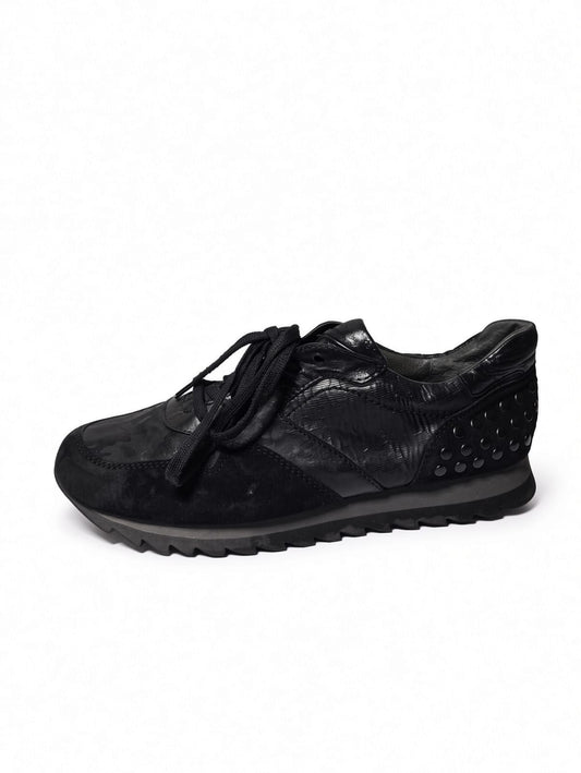 Geox Respira Studded Leather Sneakers