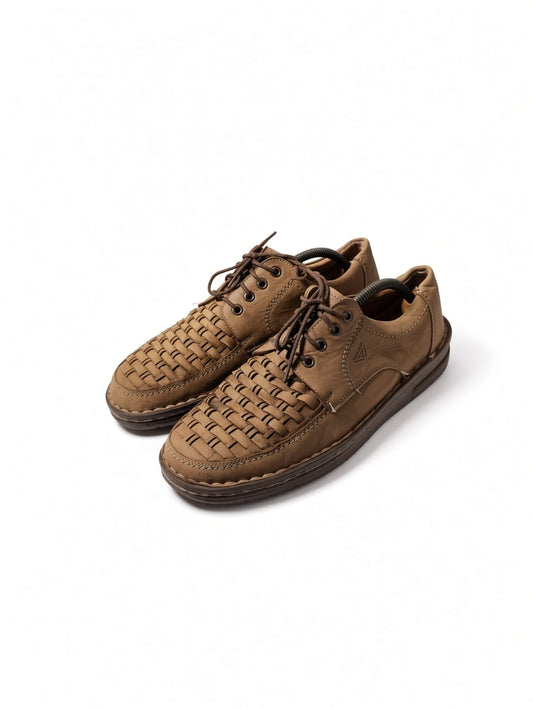 Gallus Woven Leather Casual Comfort Derby