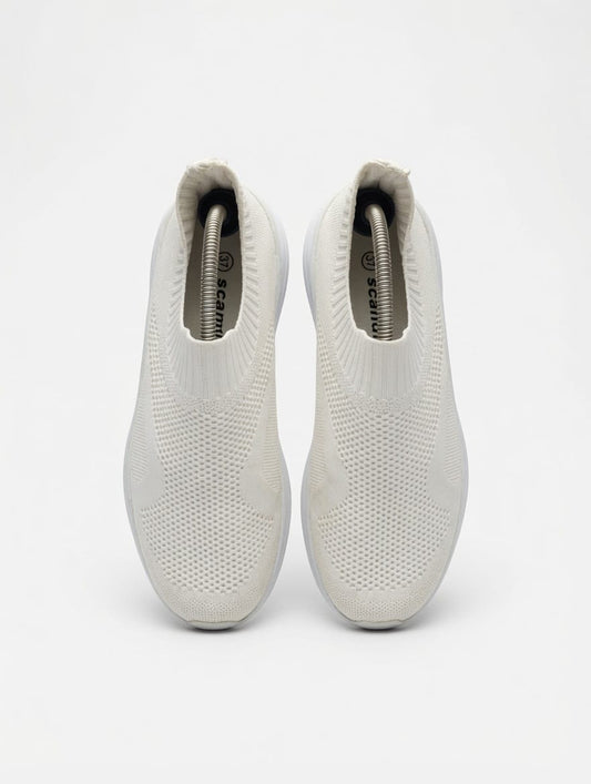 Scandi Knit Slip-On Walking Sneakers