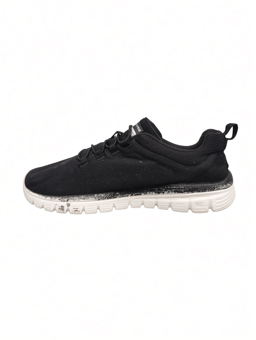 Skechers Memory Foam Walking Sneakers – Black/White