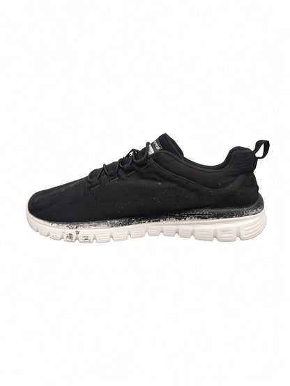 Skechers Memory Foam Walking Sneakers – Black/White