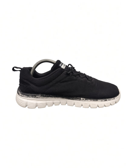 Skechers Memory Foam Walking Sneakers – Black/White