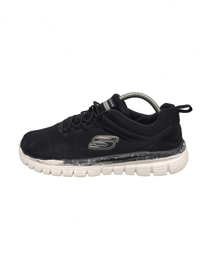 Skechers Memory Foam Walking Sneakers – Black/White