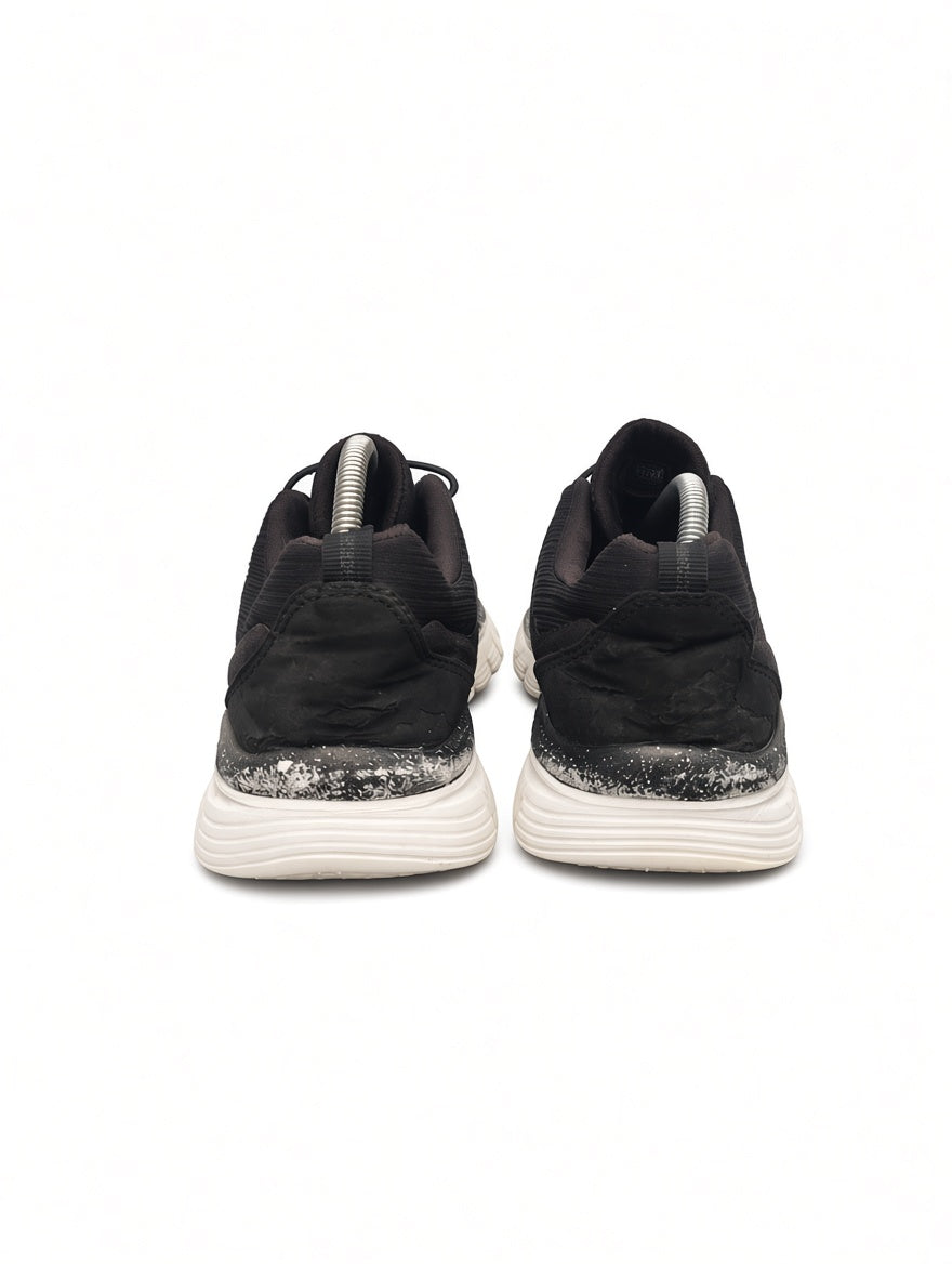 Skechers Memory Foam Walking Sneakers – Black/White