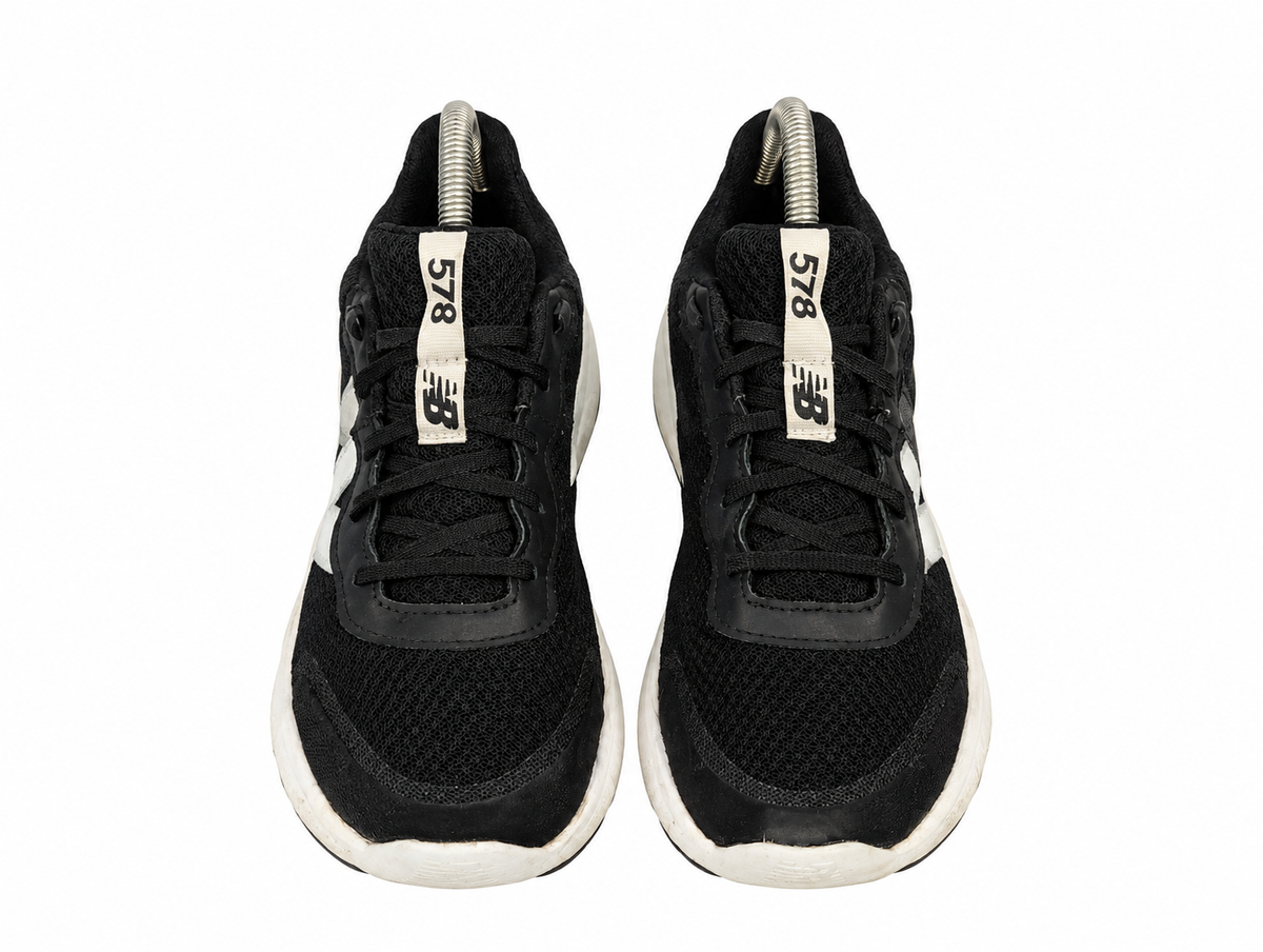 New Balance Black & White Performance Running Shoes