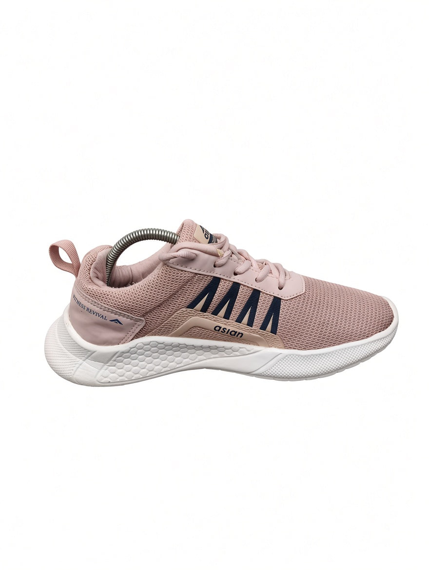 Asian Pink Mesh Sneakers