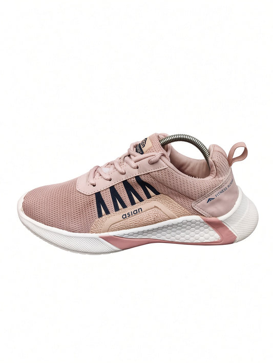Asian Pink Mesh Sneakers