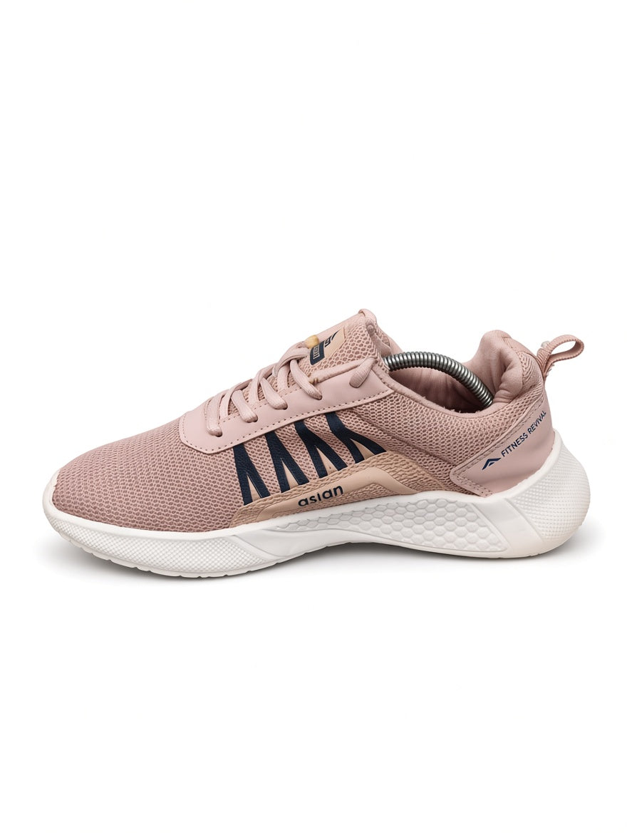 Asian Pink Mesh Sneakers