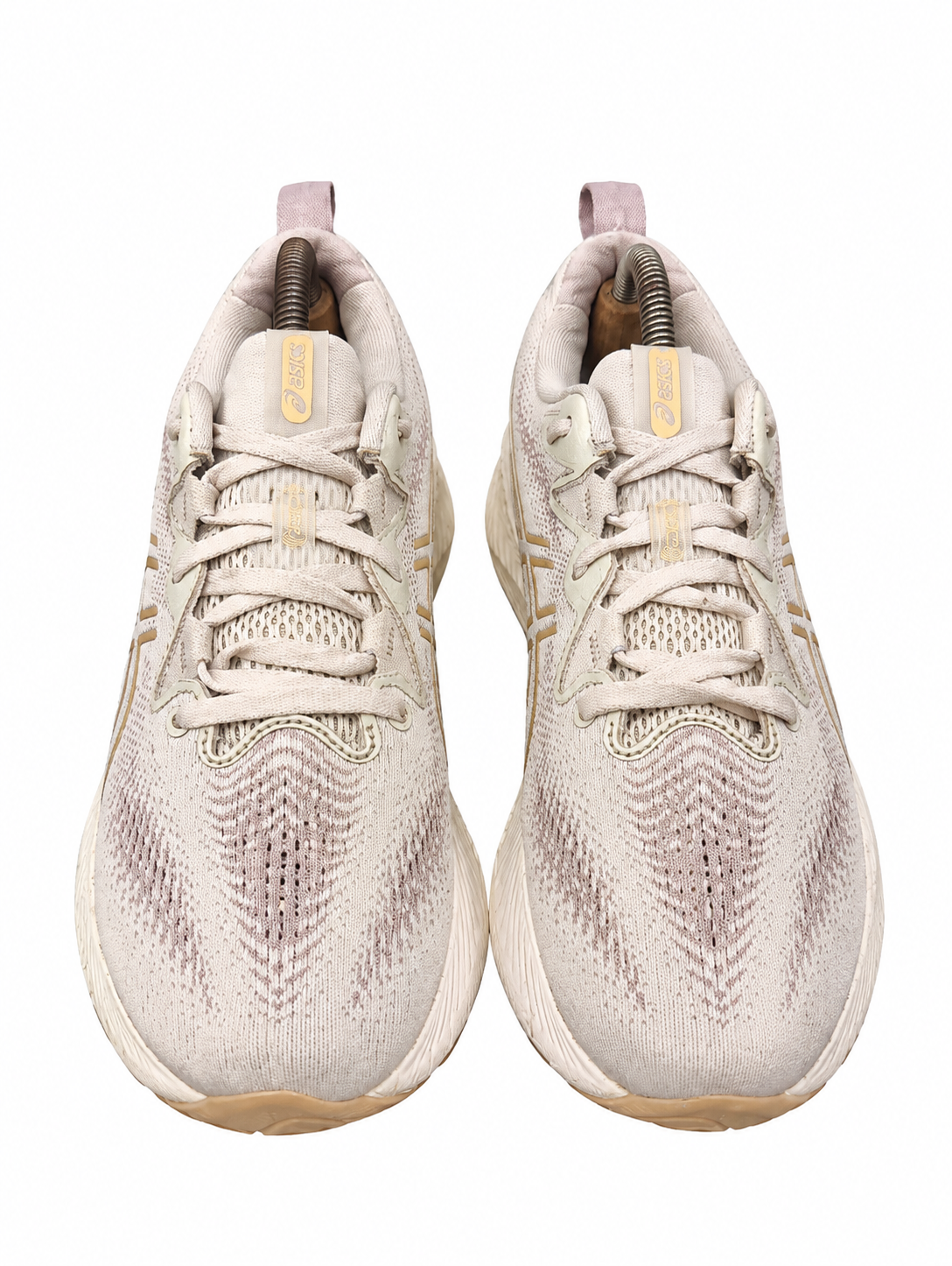 ASICS Beige Pink Running Shoes