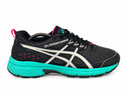 ASICS Black Turquoise Running Shoes