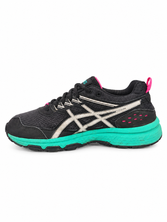 ASICS Black Turquoise Running Shoes
