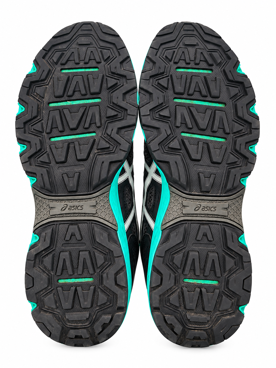 ASICS Black Turquoise Running Shoes