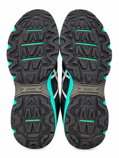 ASICS Black Turquoise Running Shoes