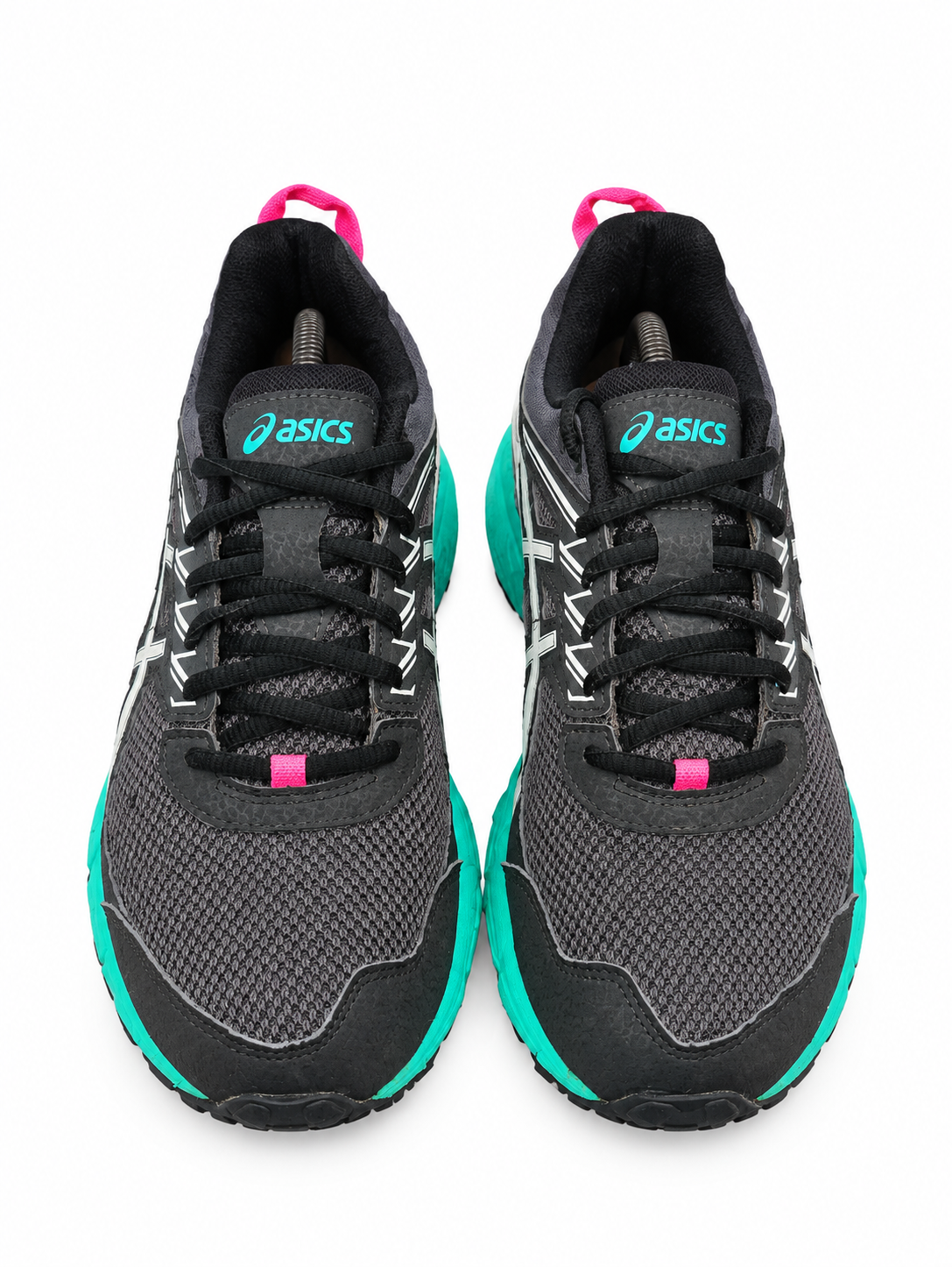 ASICS Black Turquoise Running Shoes