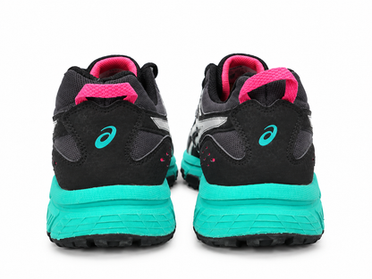 ASICS Black Turquoise Running Shoes