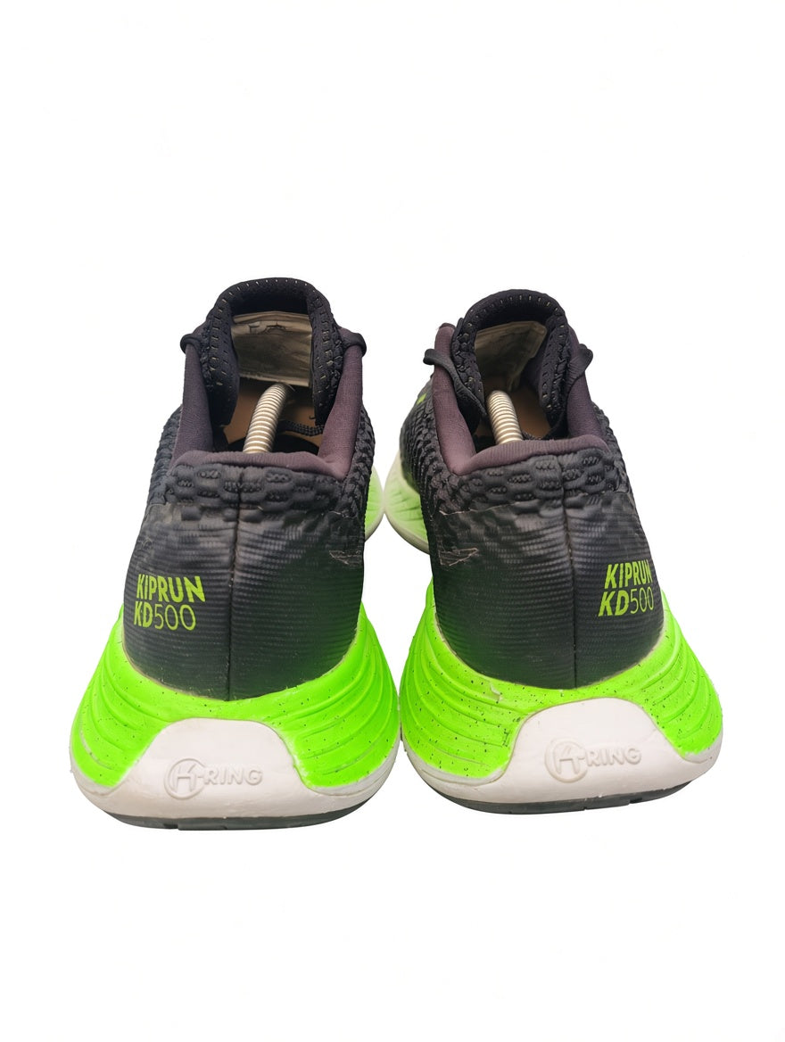 KIPRUN 500 Running Shoes – Black/Neon Green