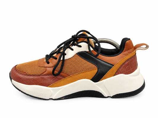 Brown & Black Chunky Casual Sneakers