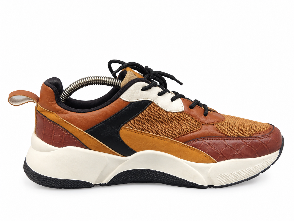 Brown & Black Chunky Casual Sneakers