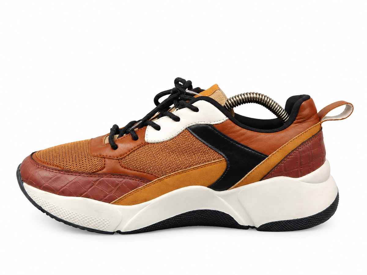 Brown & Black Chunky Casual Sneakers