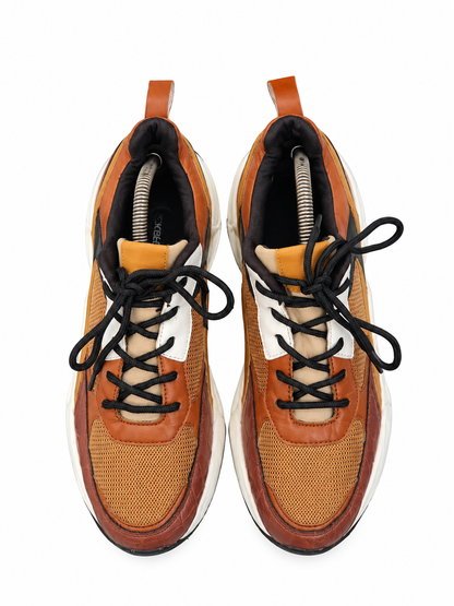 Brown & Black Chunky Casual Sneakers