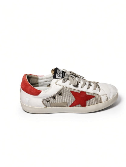 Golden Goose Super-Star with Mesh Panels