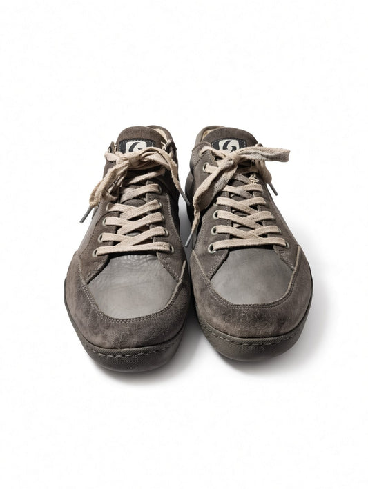 Serafini Leather & Suede Low-Top Sneaker