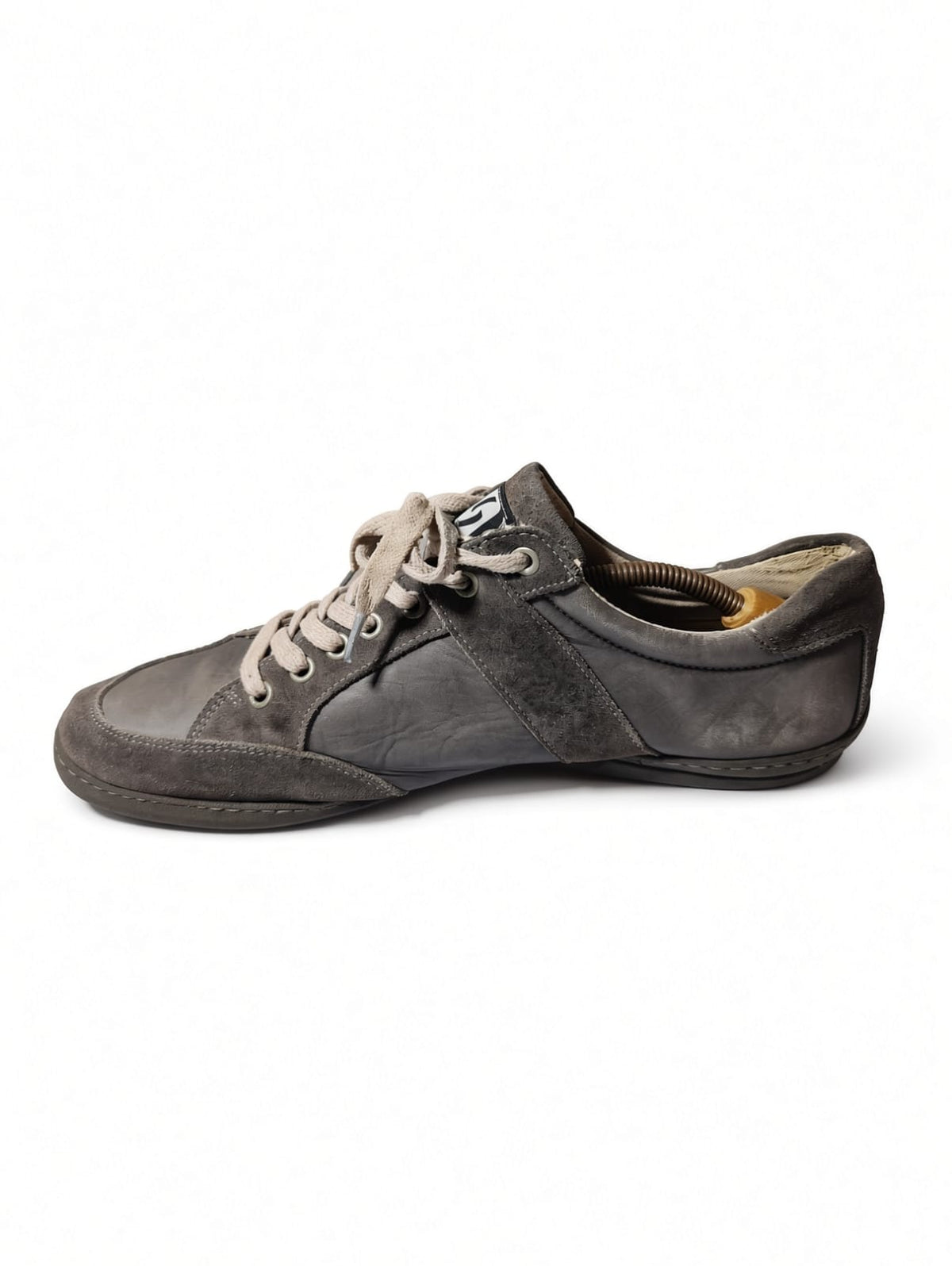 Serafini Leather & Suede Low-Top Sneaker
