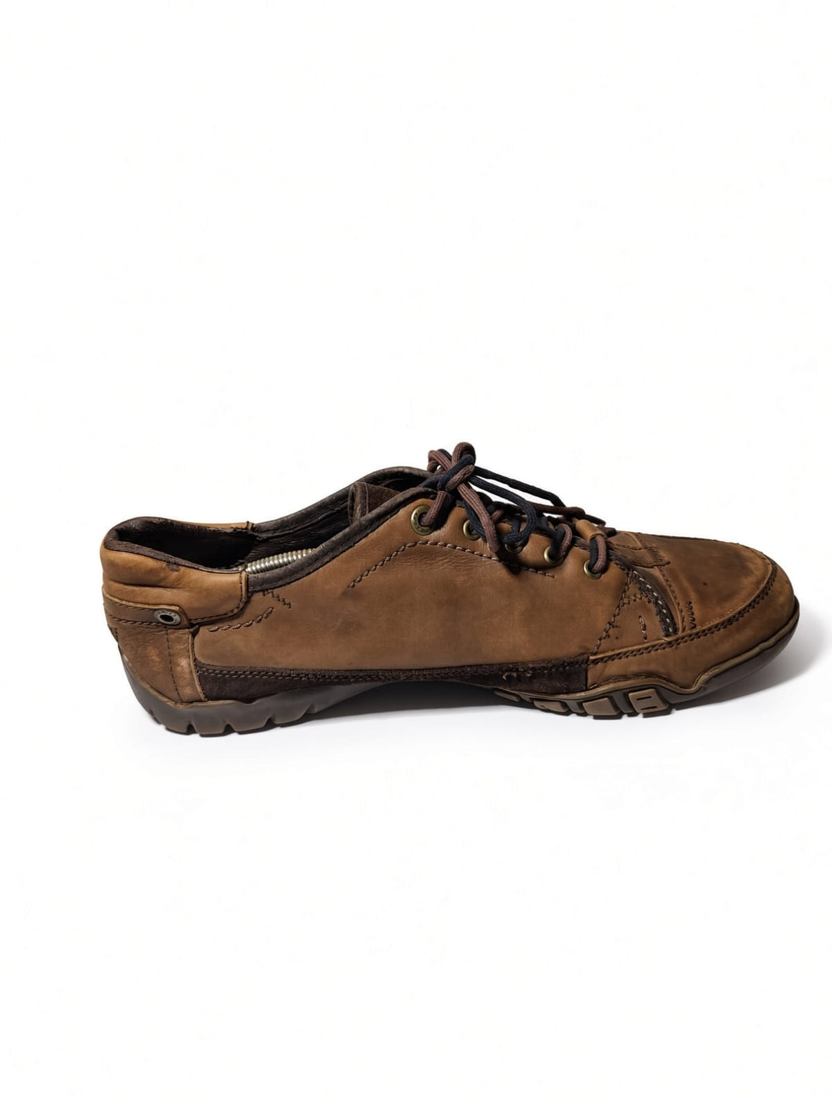 Bugatti Men's Brown Leather Casual Lace-Up