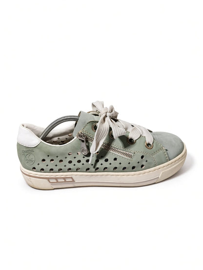 Rieker Women's Perforated Side Zip Sneaker