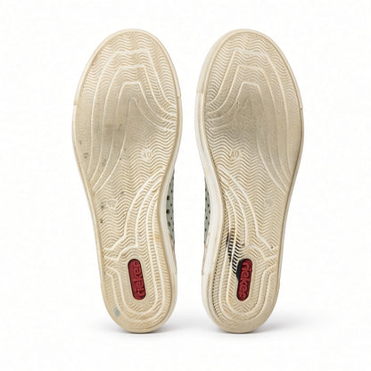 Rieker Women's Perforated Side Zip Sneaker