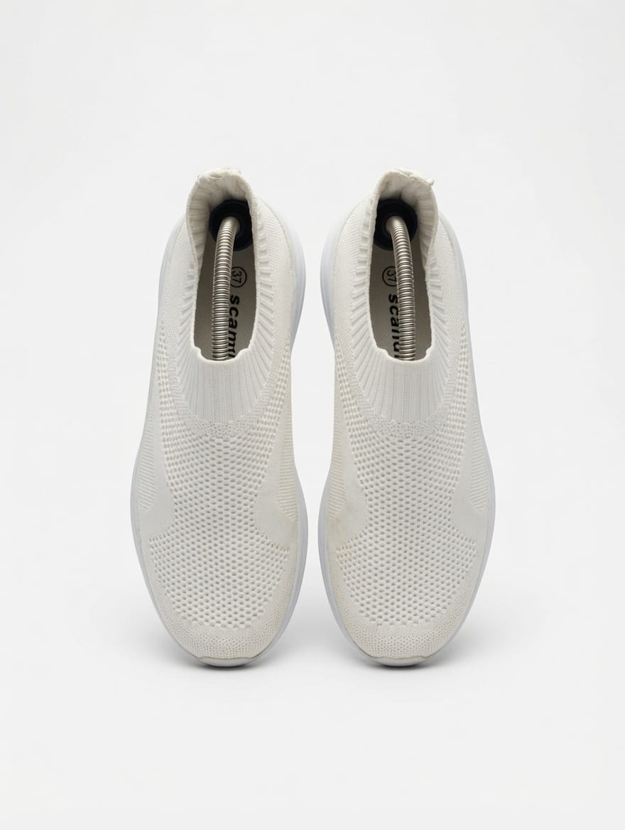 Scandi Knit Slip-On Walking Sneakers