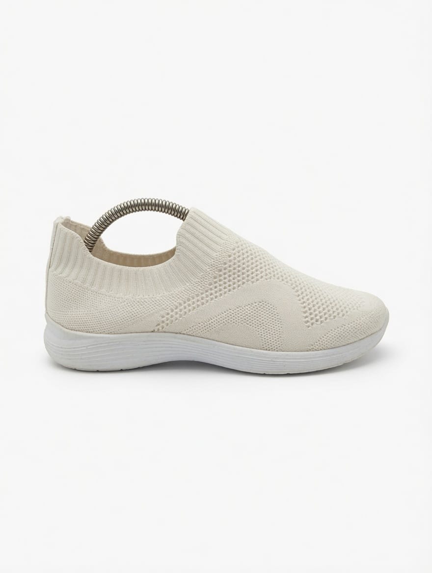 Scandi Knit Slip-On Walking Sneakers